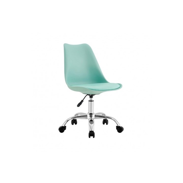 SILLA DE ESCRITORIO CON RUEDAS 91X47X58CM VERDE