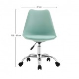 SILLA DE ESCRITORIO CON RUEDAS 91X47X58CM VERDE