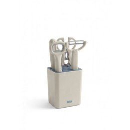SET 4 UTENSILIOS COCINA CON SOPORTE QUTTIN