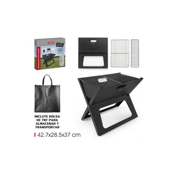 BARBACOA PLEGABLE CON FUNDA ALGON BBQ