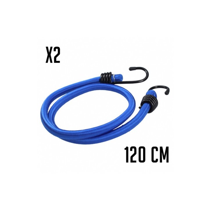 JUEGO 2 GANCHOS ELASTICOS DE GOMA 120CMX12MM