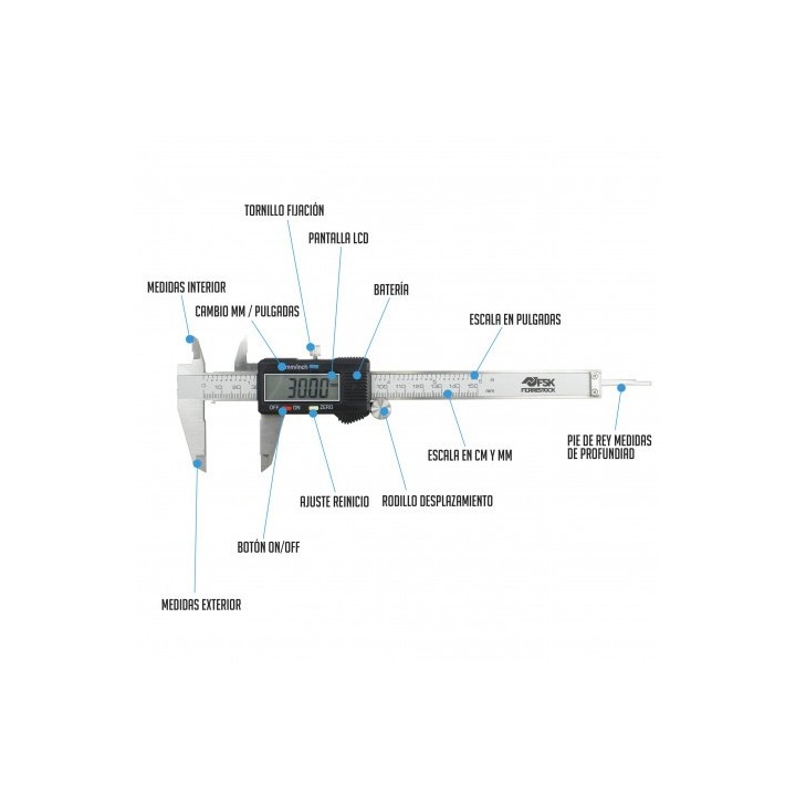 CALIBRADOR PRECISION DIGITAL 150MM 0,01MM
