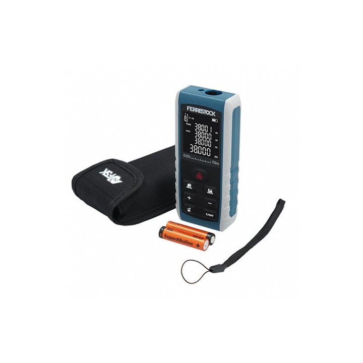 MEDIDOR DISTANCIA LASER 70 METROS FERRESTOCK