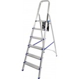 ESCALERA ALUMINIO 6 PELDAÑOS MADER
