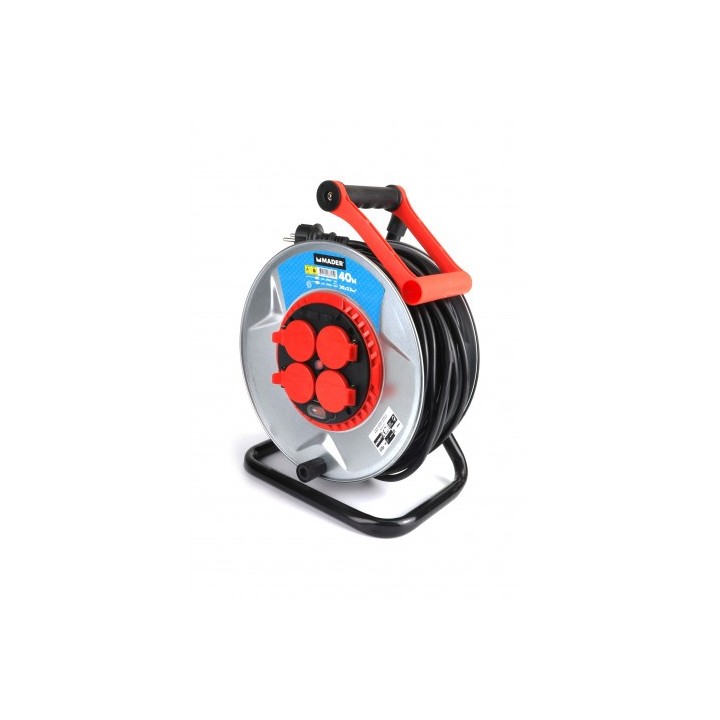 ENROLLACABLE METAL CON TAPAS 40 METROS 3GX2.5MM MADER