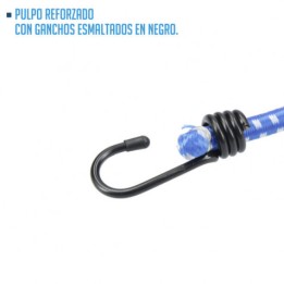 JUEGO 2 GANCHOS ELASTICOS DE GOMA 90CM X 12MM FERRESTOCK