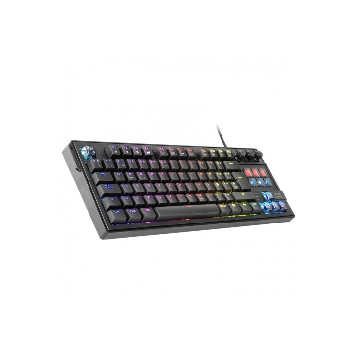 TECLADO MECANICO MARS GAMING CON SMART DECK NEGRO MK-MASTER