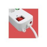 BASE MULTIPLE 4 ENCHUFES CON INTERRUPTORES