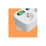 BASE MULTIPLE 4 ENCHUFES CON INTERRUPTORES