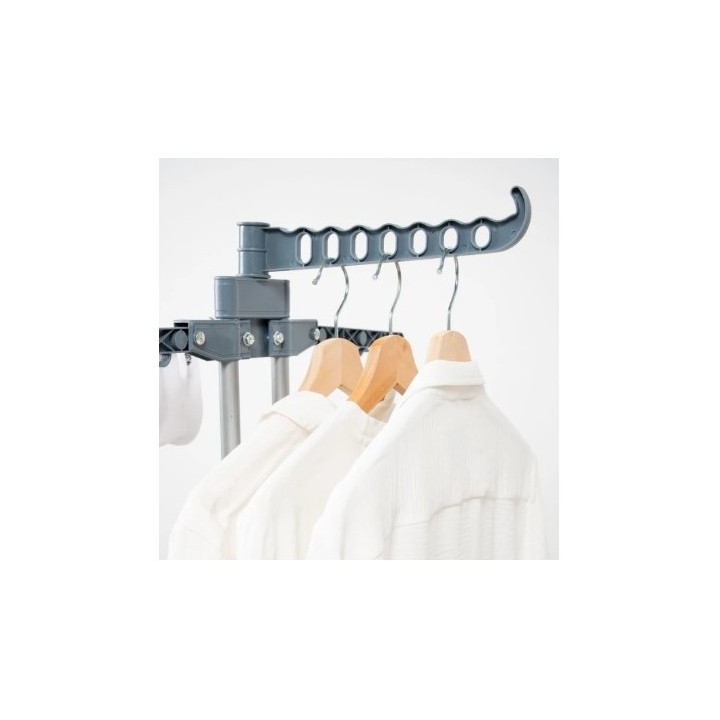 TENDEDERO VERTICAL CON RUEDAS 24 BARRAS 40KG INNOVAGOODS