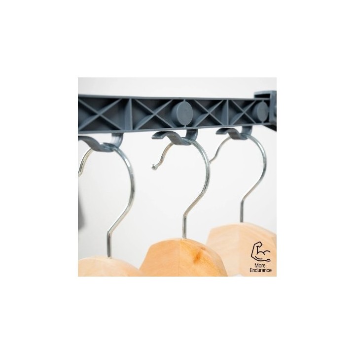 TENDEDERO VERTICAL CON RUEDAS 24 BARRAS 40KG INNOVAGOODS