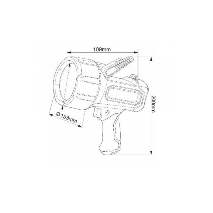 LINTERNA MULTIFUNCION PROFESIONAL RECARGABLE CON FUNDA 2.000LM IPX7 BRIGHT