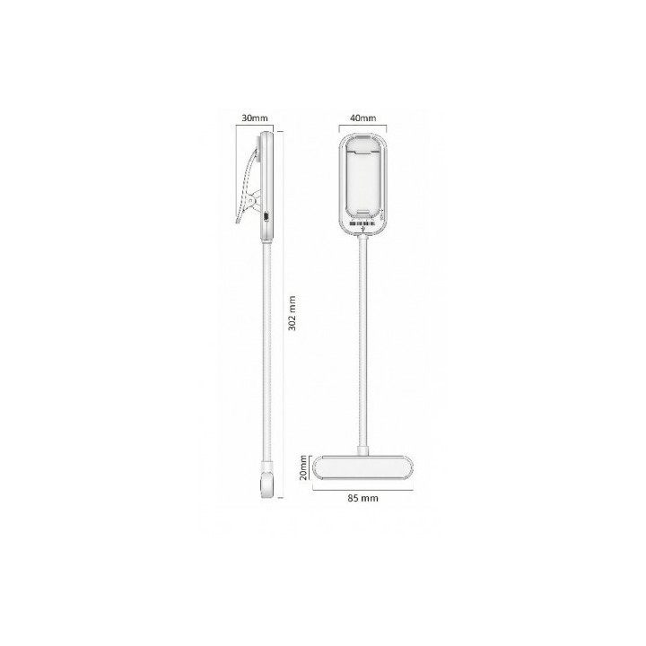 MINI FLEXO PINZA DE LECTURA LED RECARGABLE F.BRIGHT
