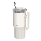 TAZA TERMO ACERO INOX 720ML CON BASE SILICONA UMI IVORY QUOKKA