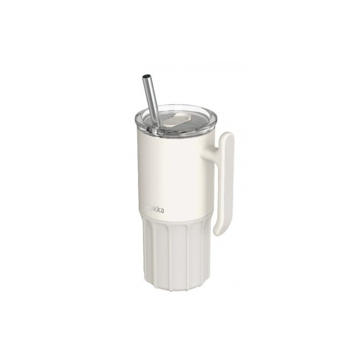 TAZA TERMO ACERO INOX 720ML CON BASE SILICONA UMI IVORY QUOKKA