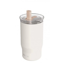 TAZA TERMO ACERO INOXIDABLE 720ML CON CAÑITA MIST IVORY QUOKKA