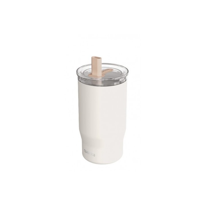 TAZA TERMO ACERO INOXIDABLE 720ML CON CAÑITA MIST IVORY QUOKKA