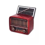 RADIO VINTAGE SOLAR CON BATERIA RS11854RED SAMI