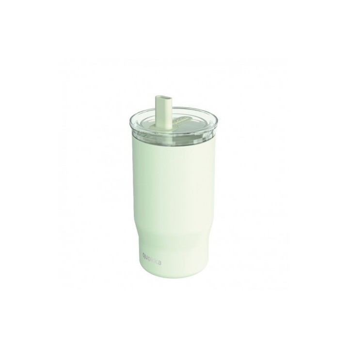 TAZA TERMO ACERO INOXIDABLE 720ML CON CAÑITA MIST PASTEL GREEN QUOKKA