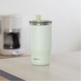 TAZA TERMO ACERO INOXIDABLE 720ML CON CAÑITA MIST PASTEL GREEN QUOKKA