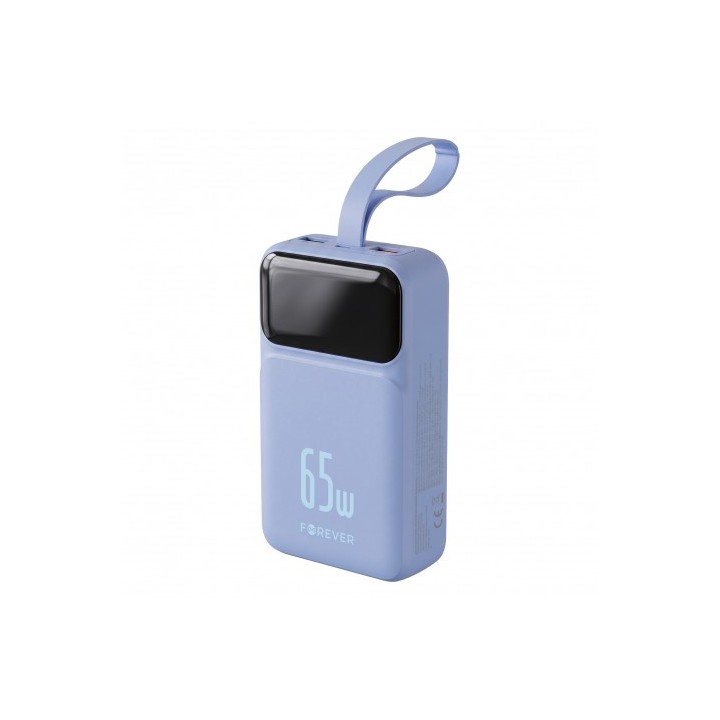 BATERIA EXTERNA 20000MAH 65W FOREVER VIBE-TB65 AZUL CIELO FOREVER