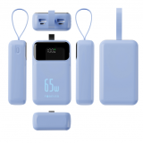BATERIA EXTERNA 20000MAH 65W FOREVER VIBE-TB65 AZUL CIELO FOREVER