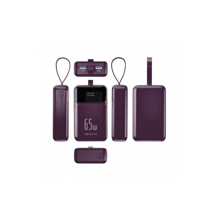 BATERIA EXTERNA 20000MAH 65W FOREVER VIBE-TB65 CHERRY FOREVER