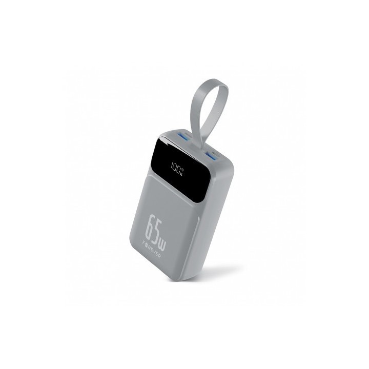 BATERIA EXTERNA 20000MAH 65W FOREVER VIBE-TB65 PLATA FOREVER