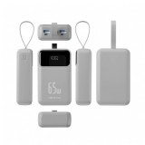 BATERIA EXTERNA 20000MAH 65W FOREVER VIBE-TB65 PLATA FOREVER
