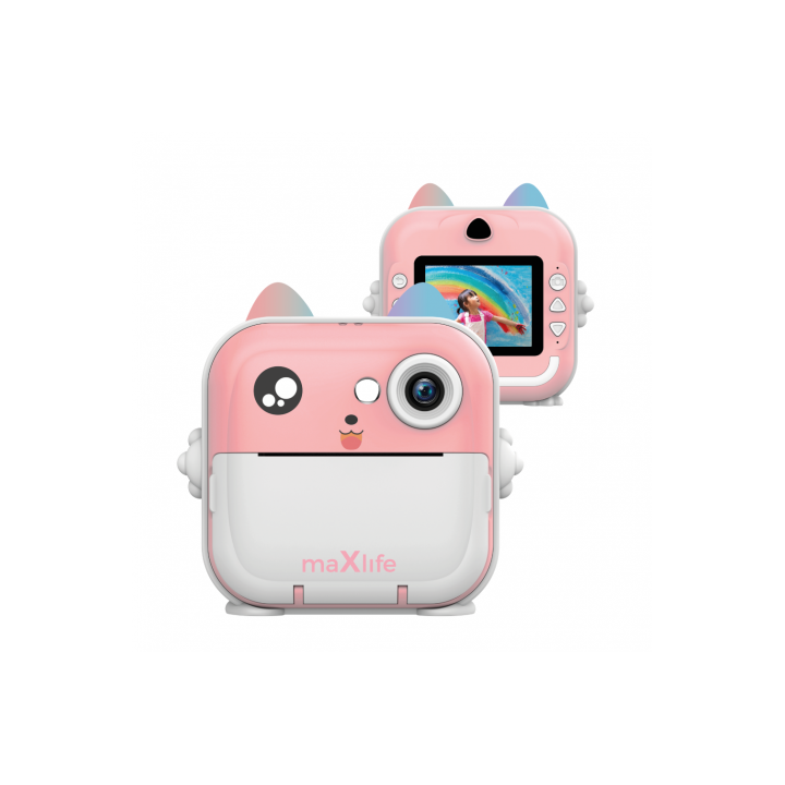 CAMARA DE FOTOS INSTANTANEA INFANTIL ROSA MXPC-100 MAXLIFE