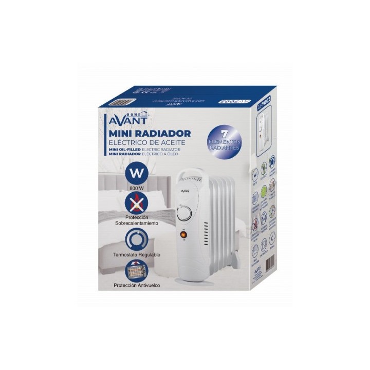 RADIADOR DE ACEITE COMPACTO 7 ELEMENTOS 800W AVANT