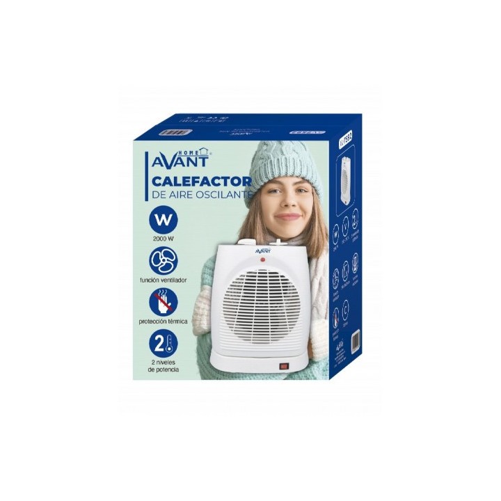 CALEFACTOR PORTATIL OSCILANTE 2000W AVANT