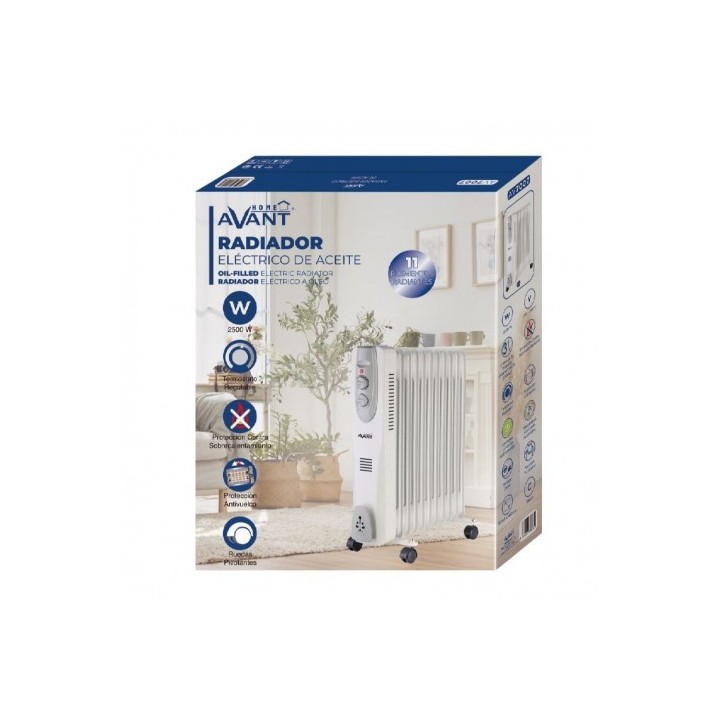 RADIADOR DE ACEITE 11 ELEMENTOS 2500W AVANT