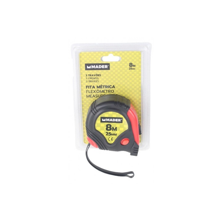 FLEXOMETRO, 8 Mtrs.X 25 mm. MADER
