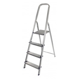 ESCALERA ALUMINIO 4 PELDAÑOS MADER