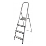 ESCALERA ALUMINIO 4 PELDAÑOS MADER