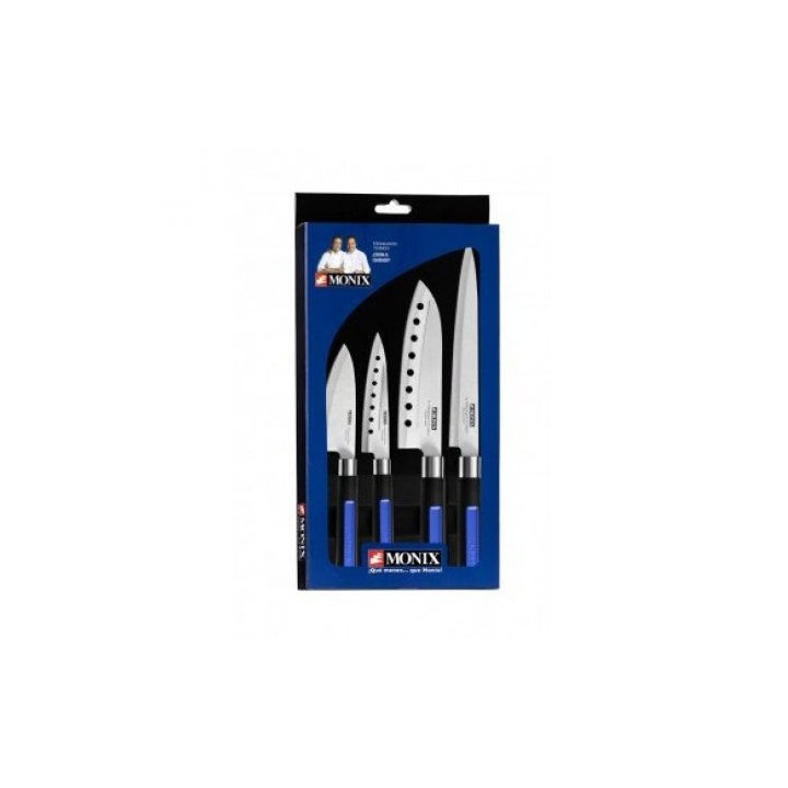 PACK 4 CUCHILLOS JAPONESES MONIX SOLID PLUS