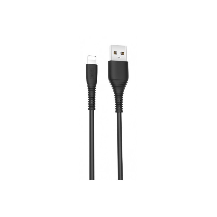CABLE NB156 SILICONA USB - LIGHTNING | 2.4A | 1 MTR | NEGRO XO