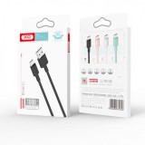 CABLE NB156 SILICONA USB - LIGHTNING | 2.4A | 1 MTR | BLANCO XO