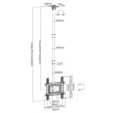 SOPORTE TECHO TV 32" - 70" CROMAD