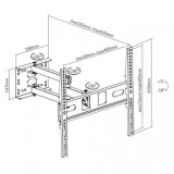 SOPORTE CON BRAZO TV LED, LCD 32"-65" CROMAD