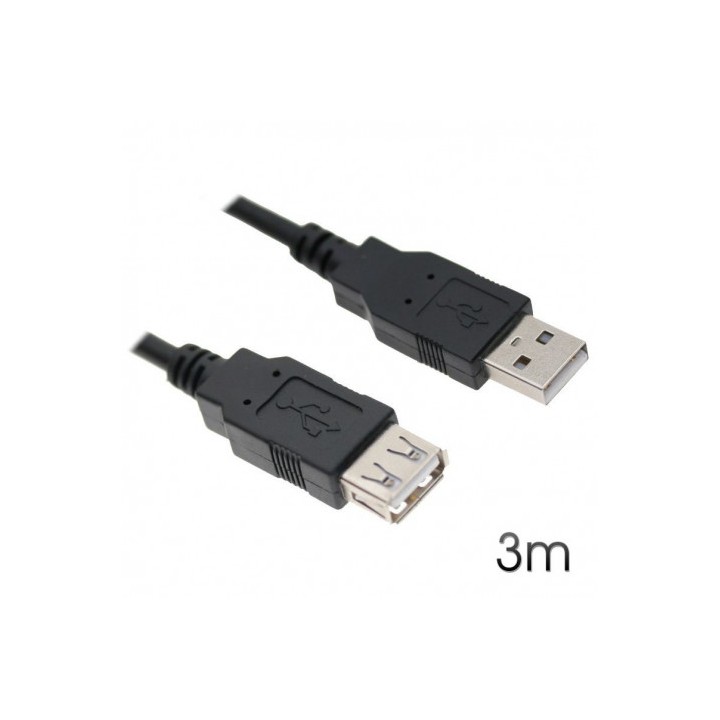 CABLE USB 2.0 EXTENSION 3M AM-AF CROMAD