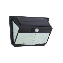 APLIQUE LED SOLAR 250LM ILUMINACIÓN 3 CARAS NEGRO ELBAT