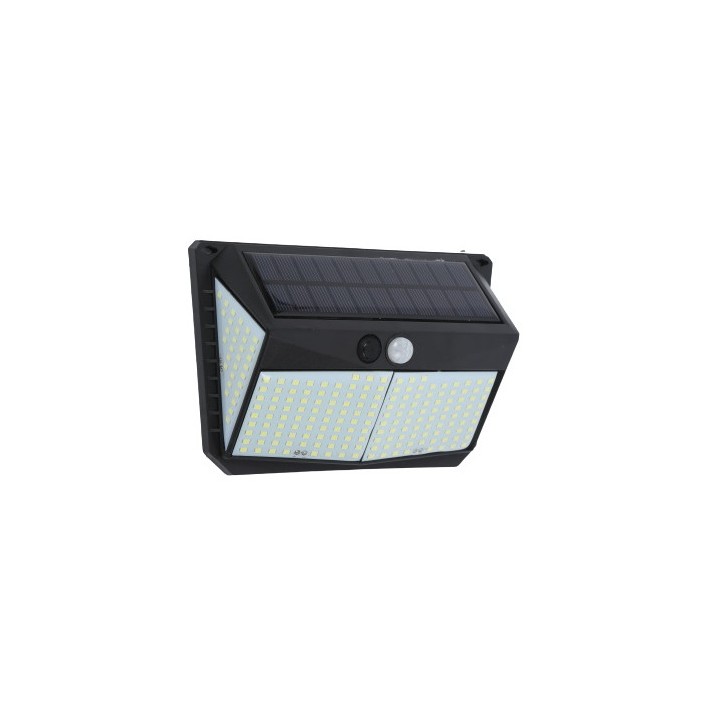 APLIQUE LED SOLAR 250LM ILUMINACIÓN 3 CARAS NEGRO ELBAT