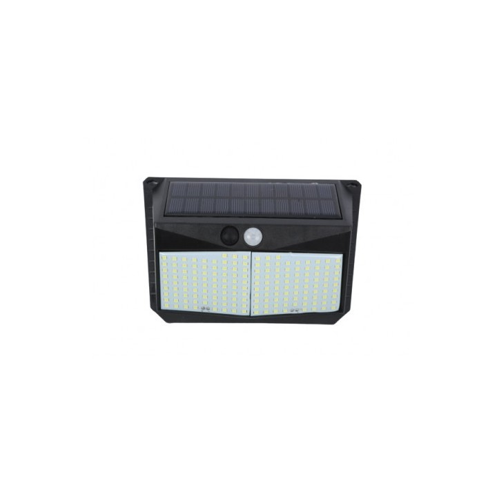 APLIQUE LED SOLAR 250LM ILUMINACIÓN 3 CARAS NEGRO ELBAT