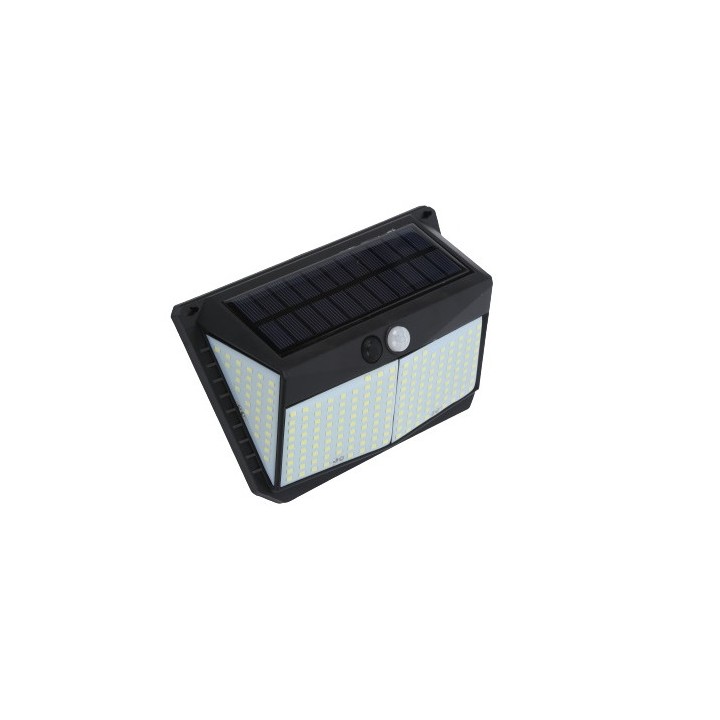 APLIQUE LED SOLAR 250LM ILUMINACIÓN 3 CARAS NEGRO ELBAT
