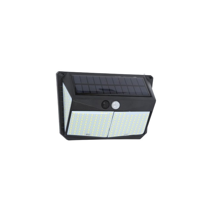 APLIQUE LED SOLAR 250LM ILUMINACIÓN 3 CARAS NEGRO ELBAT