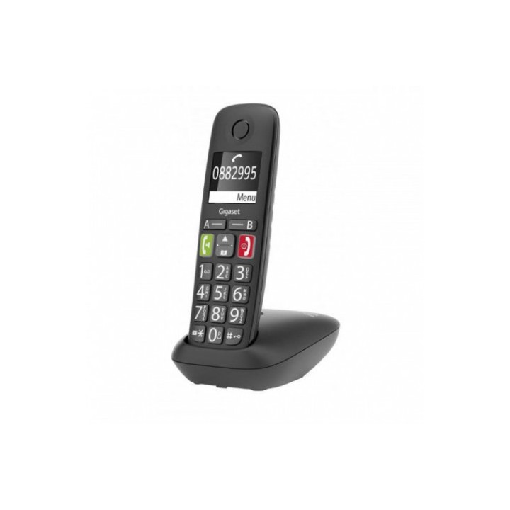 TELEFONO FIJO INALAMBRICO E290 TECLAS GRANDES NEGRO GIGASET