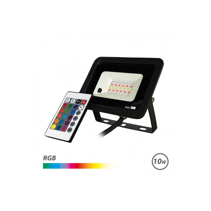FOCO LED RGB 10W + MANDO ELBAT