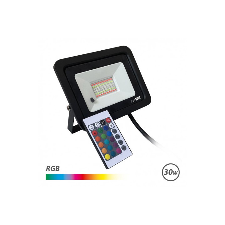 FOCO LED RGB 30W + MANDO ELBAT